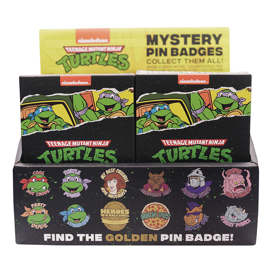 Fanattik Teenage Mutant Ninja Turtles Mystery Mini Pin Blind Mystery Box 12-Piece Display