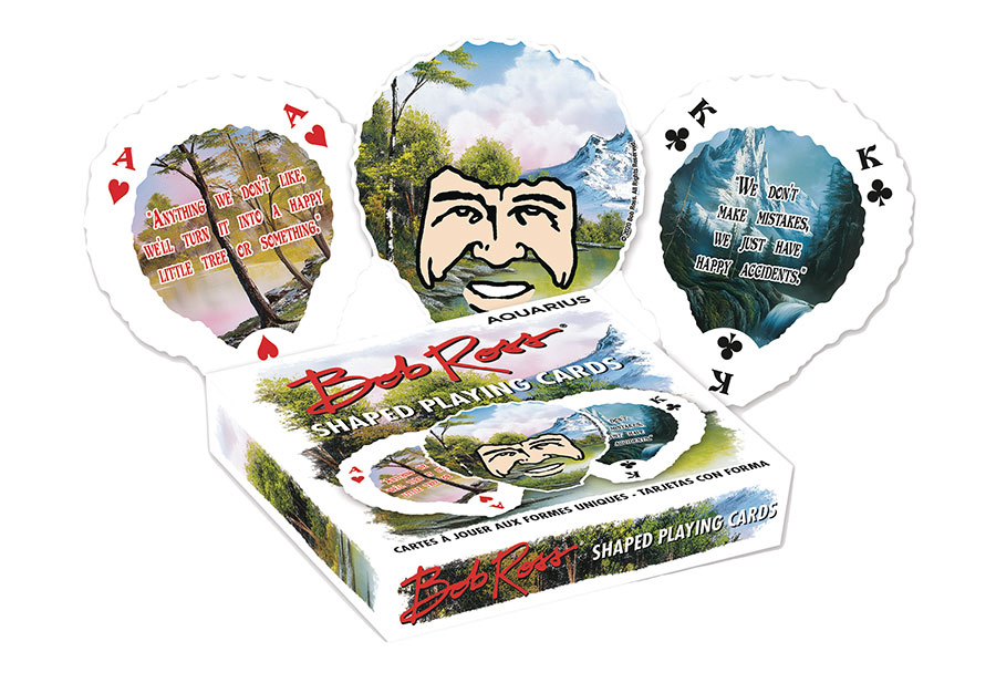 BOB ROSS SHAPED PLAYING CARDS (C: 1-1-2)