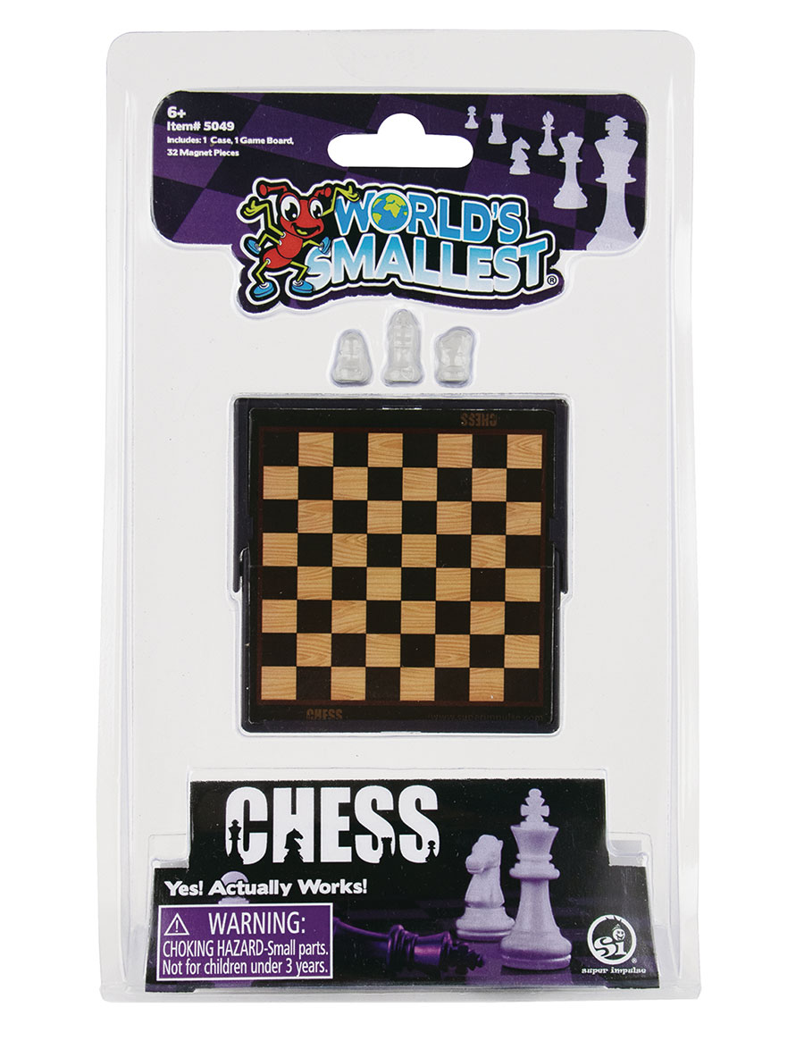 WORLDS SMALLEST MAGNETIC CHESS BOARD GAME (C: 1-1-2)