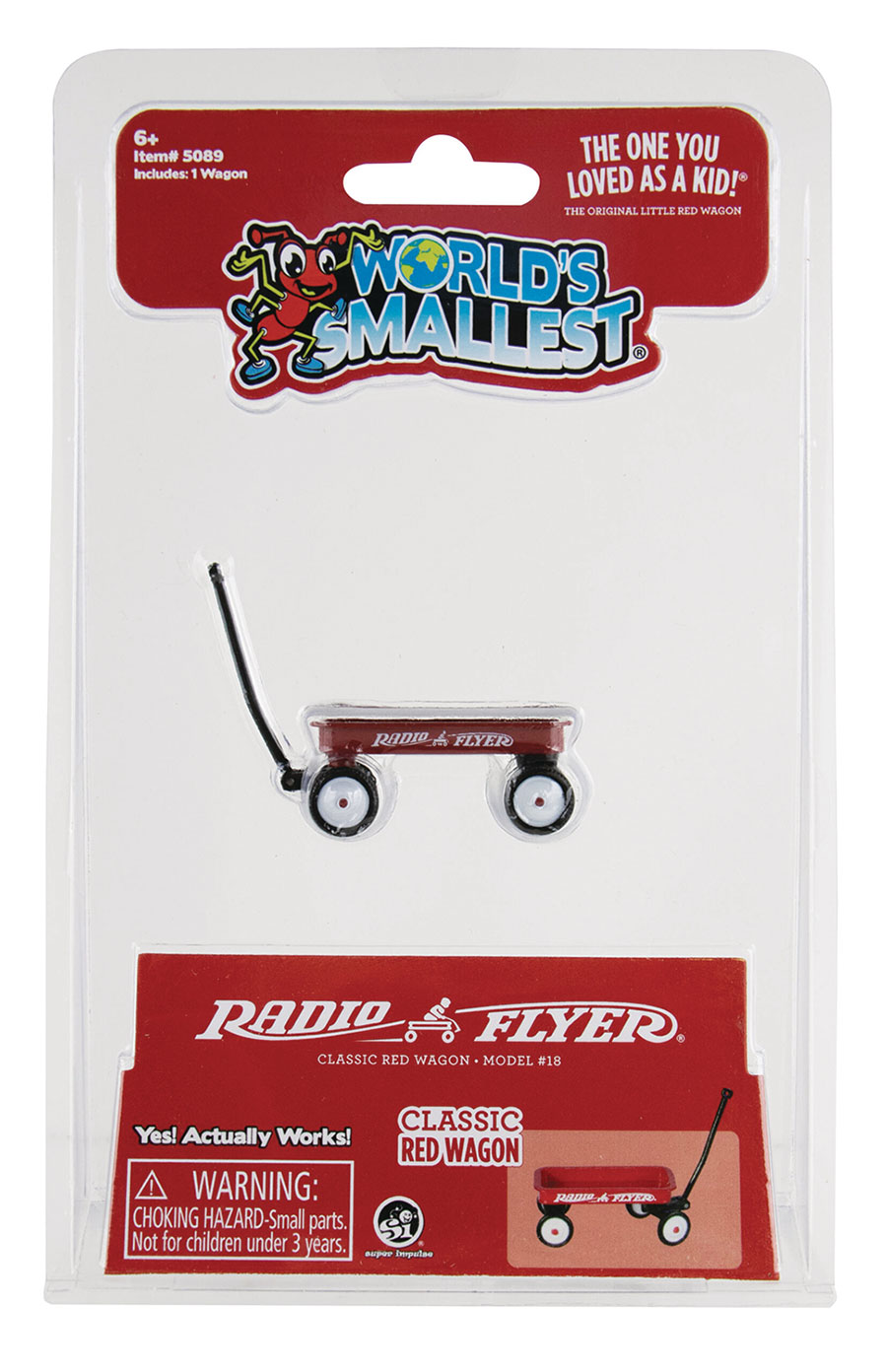 WORLDS SMALLEST RADIO FLYER CLASSIC RED WAGON TOY (C: