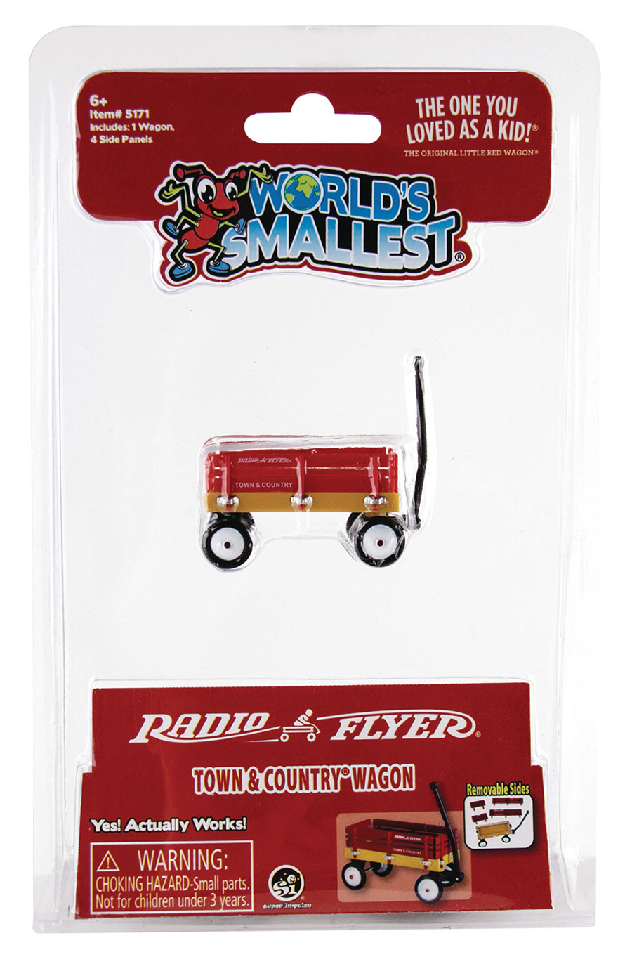 WORLDS SMALLEST RADIO FLYER TOWN & COUNTRY WAGON TOY (