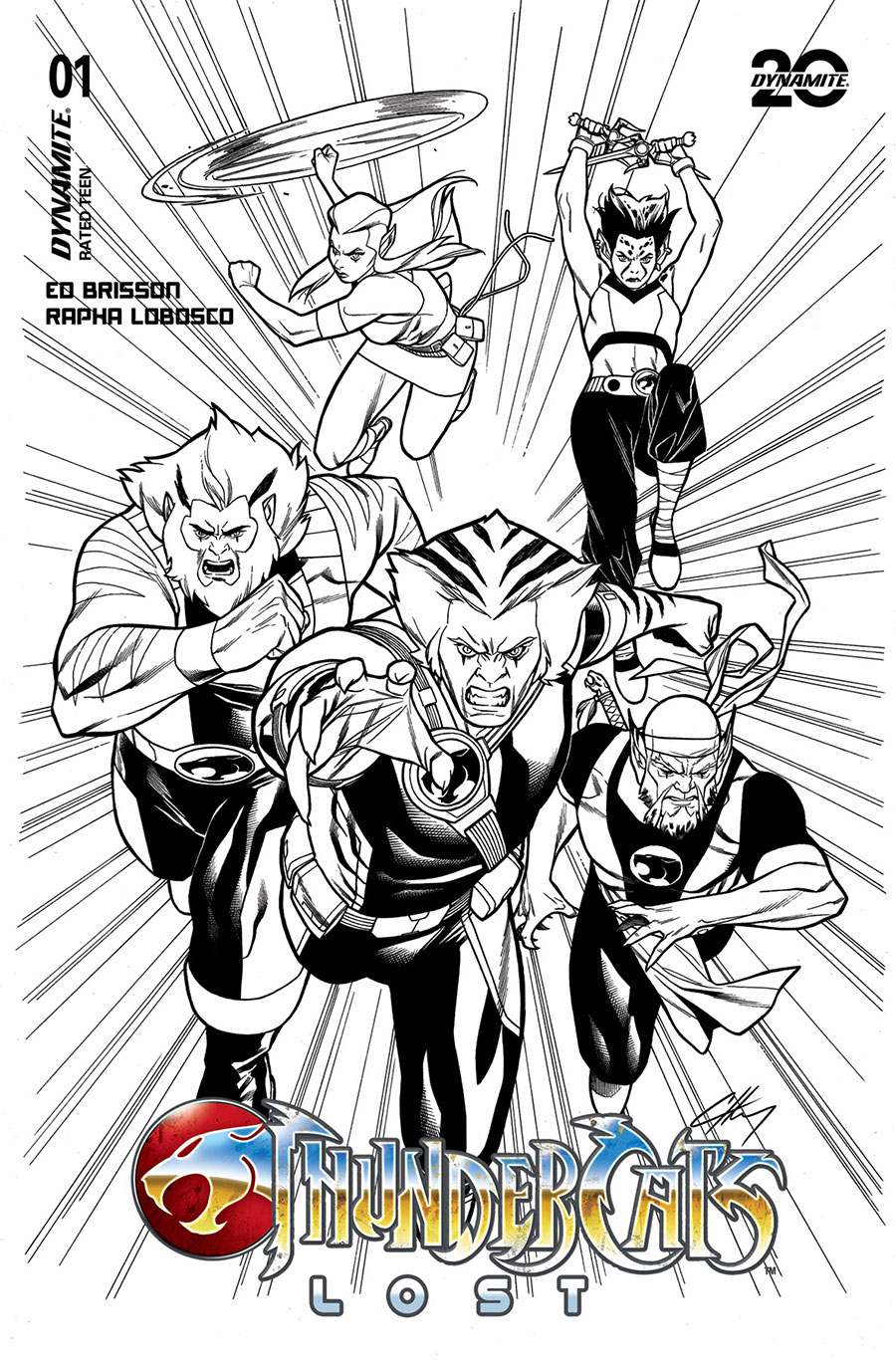 Thundercats Lost #1 Cover L Incentive Clayton Henry Line Art Cover