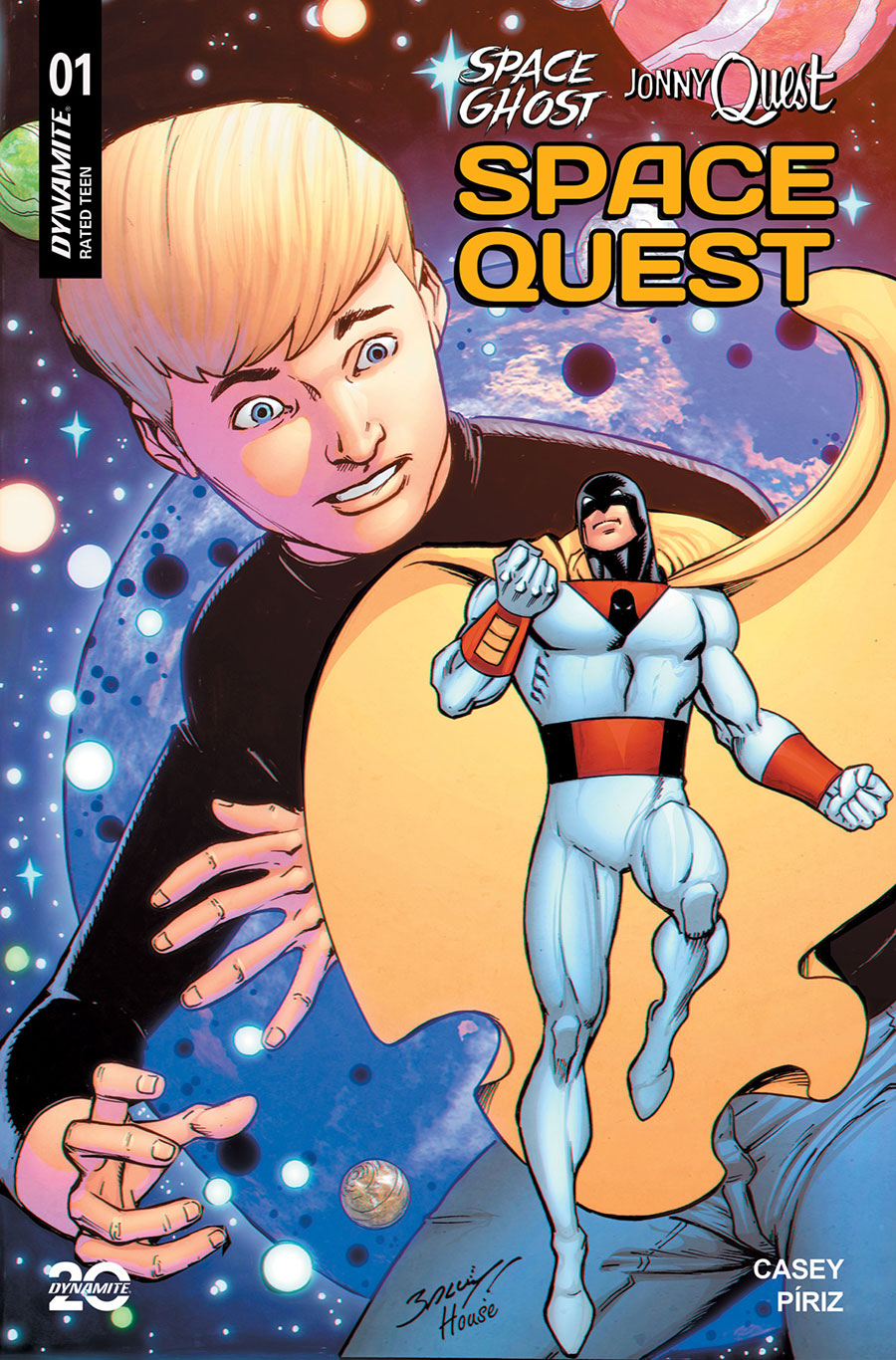 Space Ghost Jonny Quest SpaceQuest #1 Cover K Incentive Mark Bagley Variant Cover