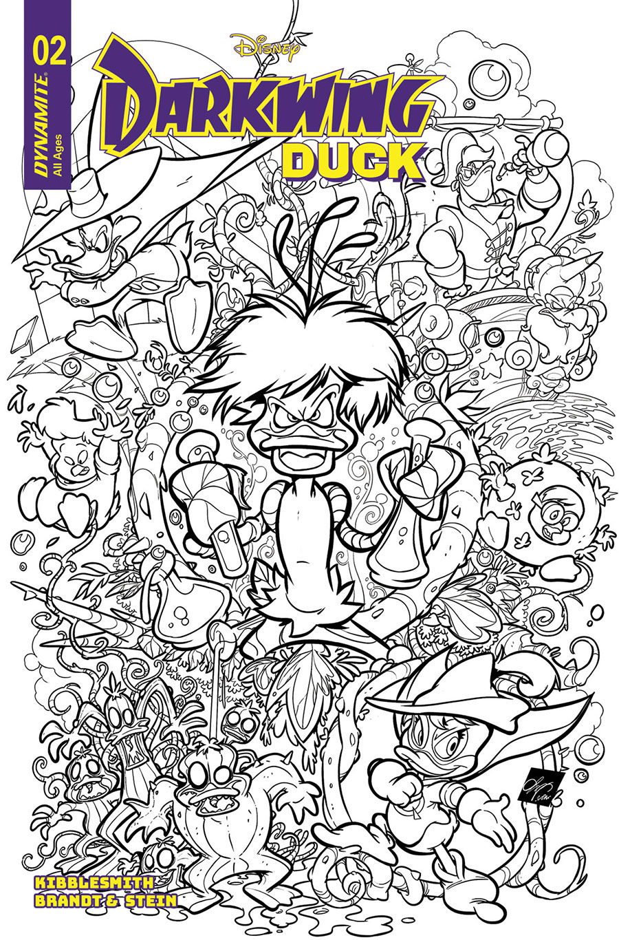 Darkwing Duck Vol 4 #2 Cover H Incentive Ciro Cangialosi Line Art Cover