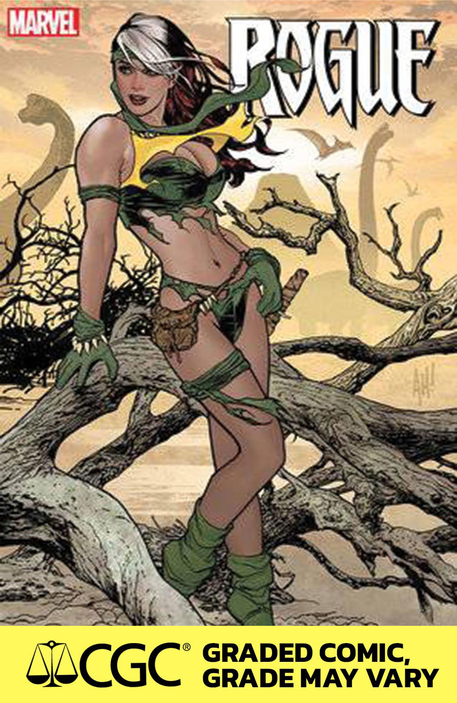 Rogue The Savage Land #1 Cover L DF Adam Hughes Foil Variant Cover CGC Graded 9.6 Or Higher