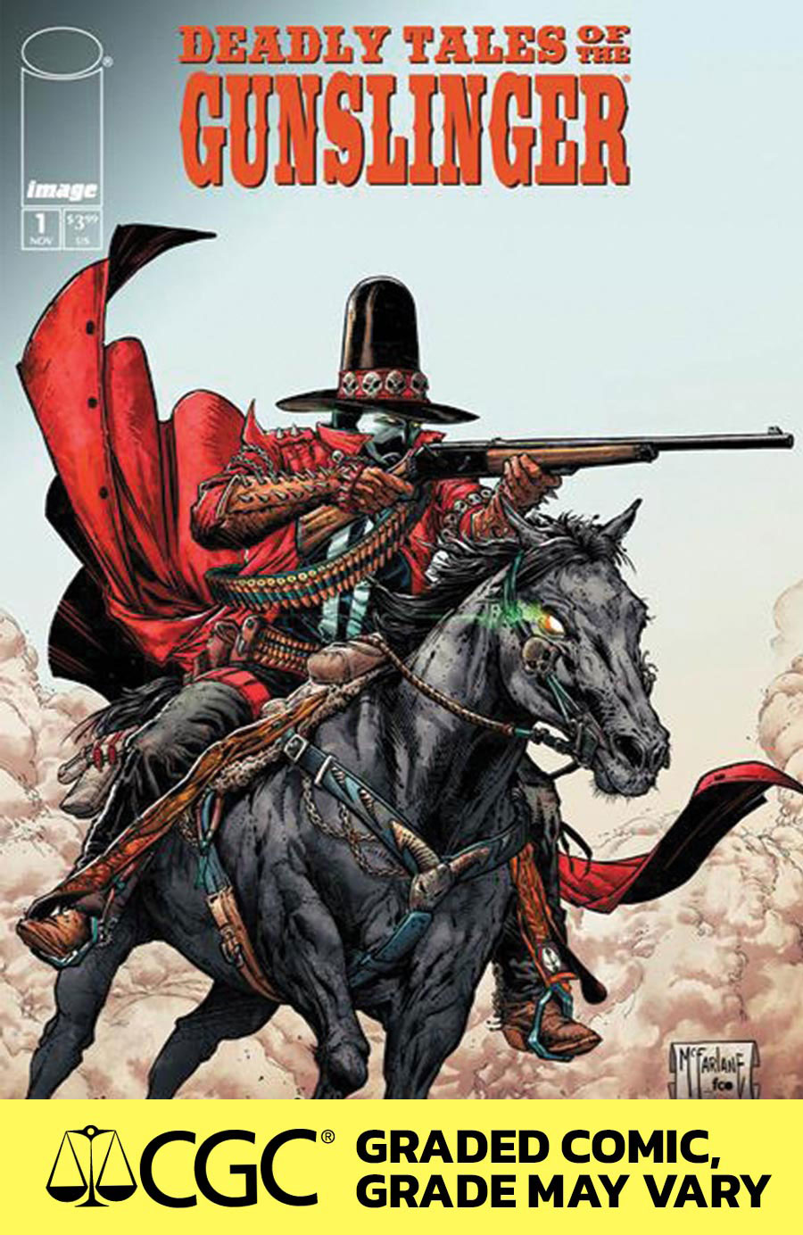 Deadly Tales Of The Gunslinger Spawn #1 Cover F DF Todd McFarlane Variant Cover CGC Graded