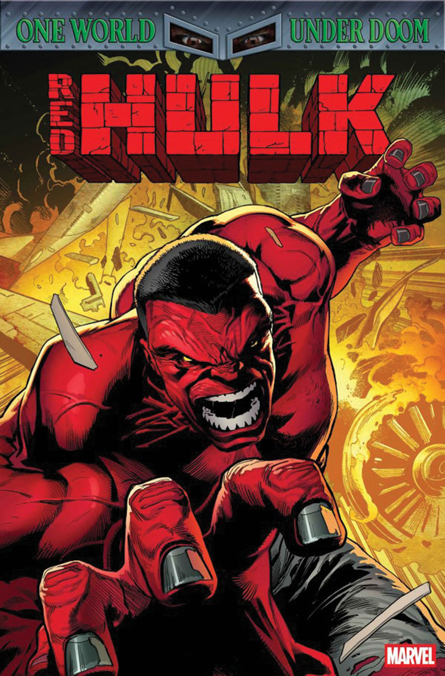 Red Hulk #1 Cover J DF Signed By Benjamin Percy