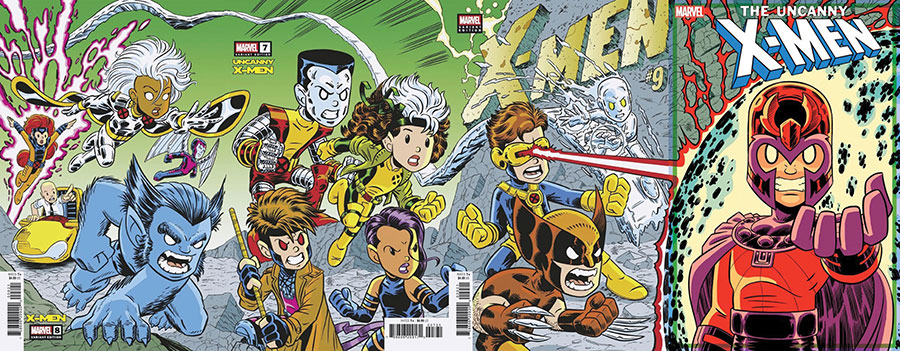 Dynamic Forces X-Men Crossover Connecting Homage Variant Set Signed By Chris Giarrusso