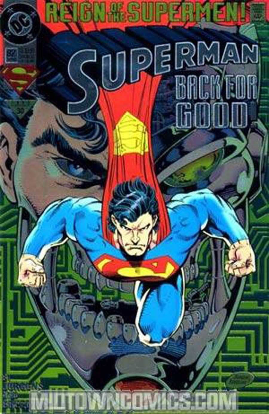 Superman Vol 2 #82 Cover E Collectors Edition DF Signed by Jerry Siegel (With CoA)