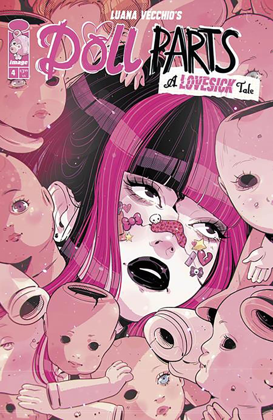 Doll Parts A Lovesick Tale #4 Cover B Variant Luana Vecchio Doll Heads Cover