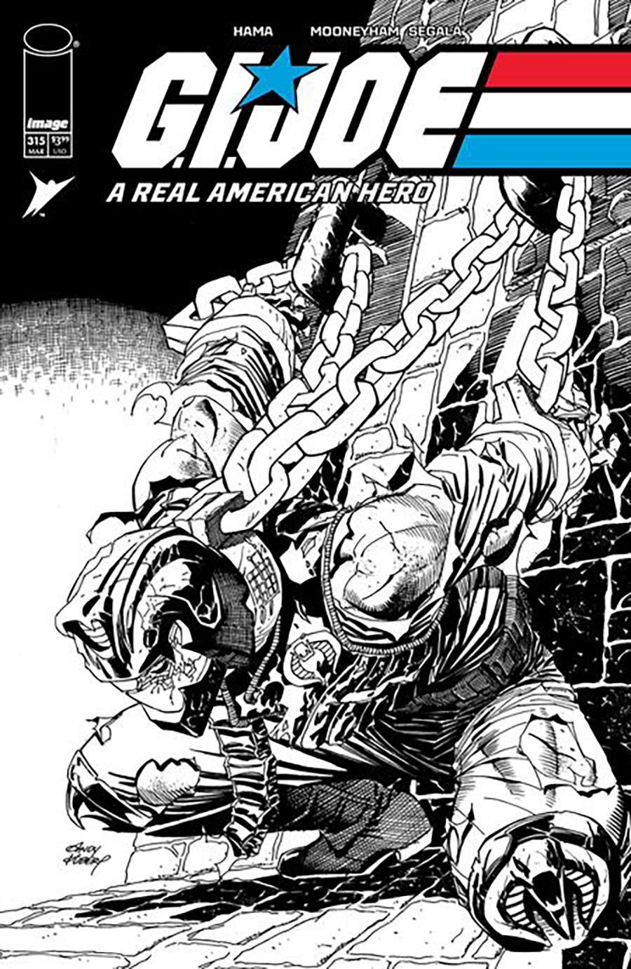 GI Joe A Real American Hero #315 Cover B Variant Andy Kubert Black & White Cover