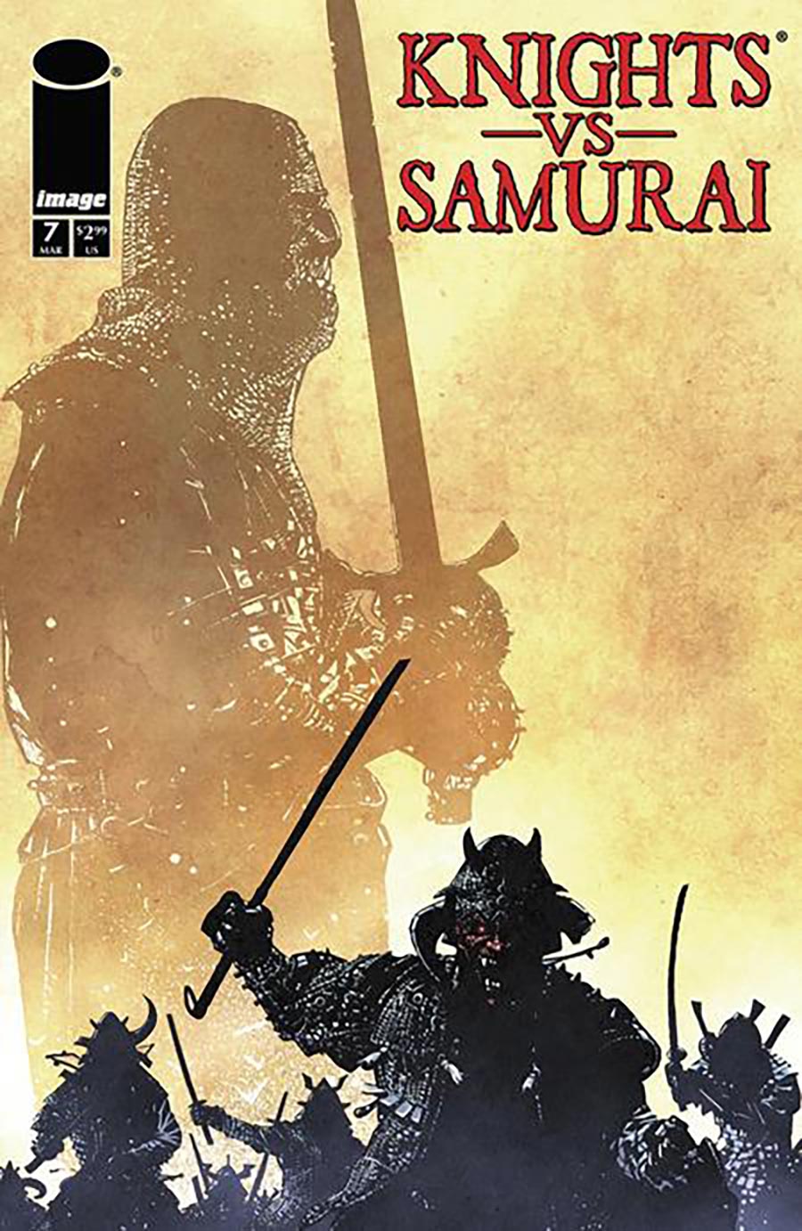 Knights vs Samurai #7 Cover B Variant Mirko Colak Cover