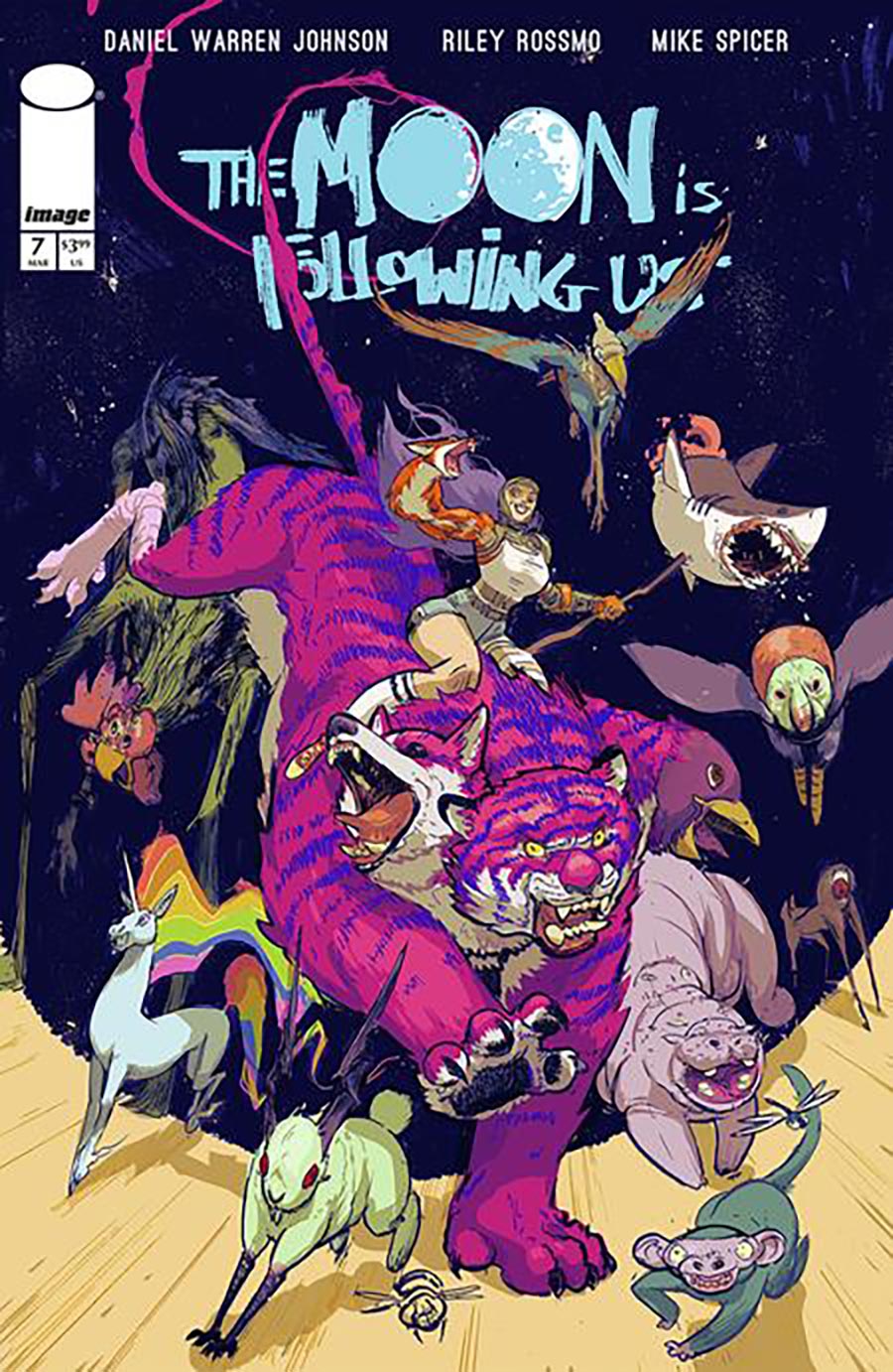 The Moon Is Following Us #7 Cover A Regular Daniel Warren Johnson Riley Rossmo & Mike Spicer Cover