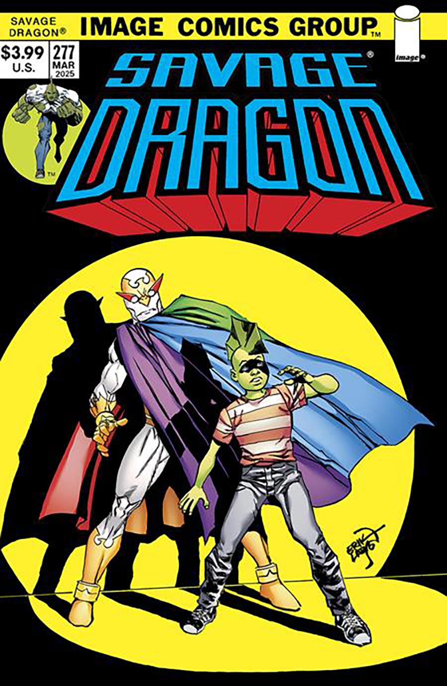 Savage Dragon Vol 2 #277 Cover B Variant Erik Larsen 1970s Trade Dress Cover