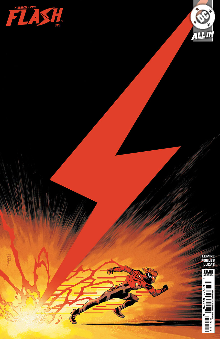 Absolute Flash #1 Cover E Variant Declan Shalvey Card Stock Cover (DC All In)