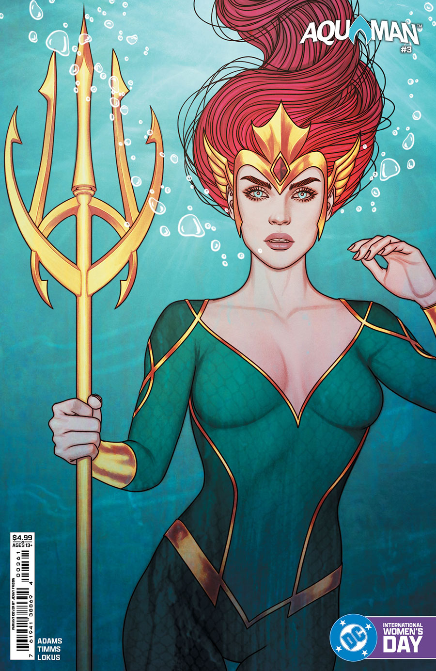 Aquaman Vol 7 #3 Cover E Variant Jenny Frison International Womens Day Mera Card Stock Cover (DC All In)