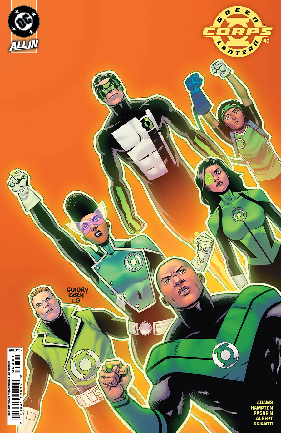 Green Lantern Corps Vol 4 #2 Cover F Incentive Gavin Guidry Card Stock Variant Cover (DC All In)