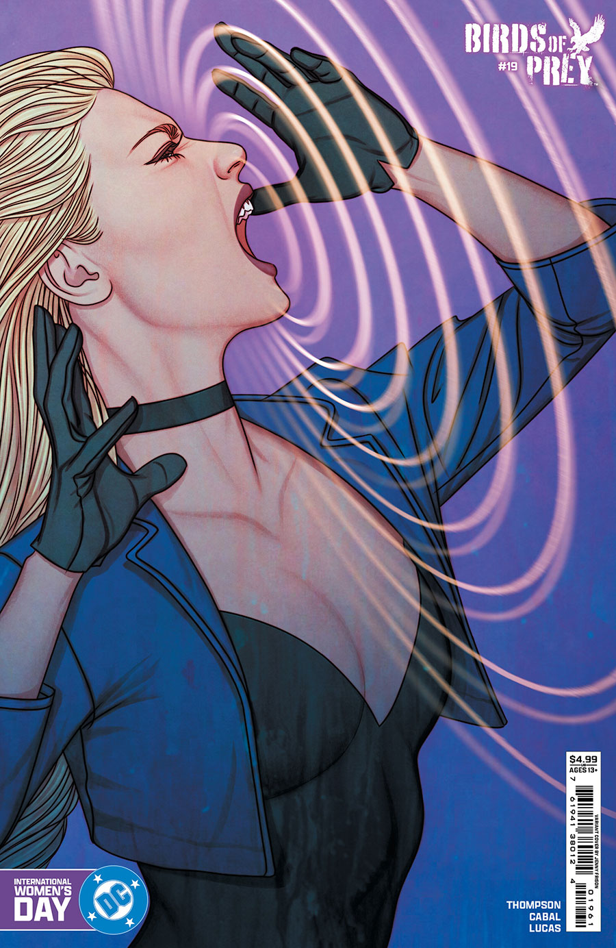 Birds Of Prey Vol 5 #19 Cover D Variant Jenny Frison International Womens Day Black Canary Card Stock Cover (DC All In)