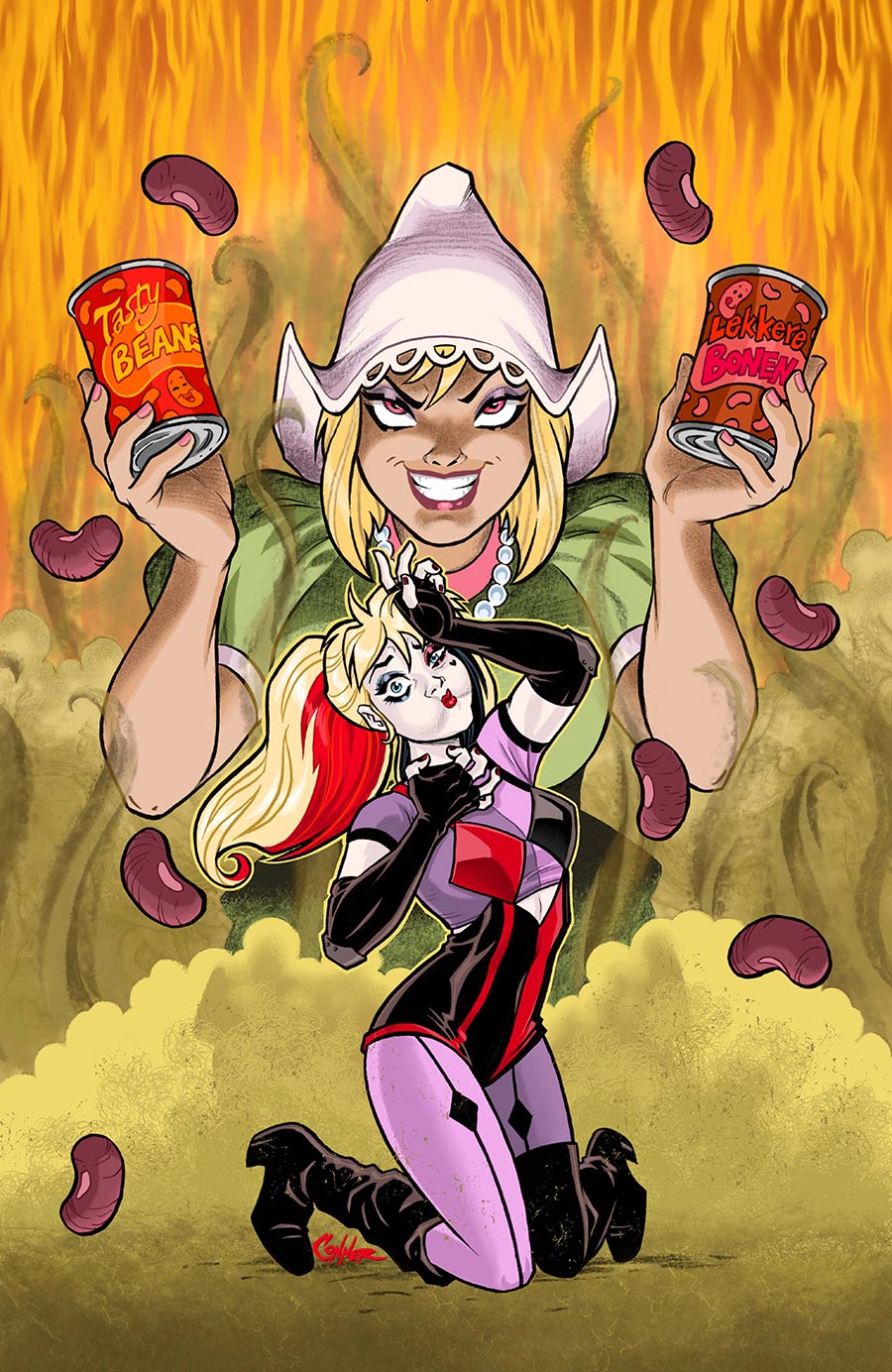 Harley Quinn Fartacular Silent Butt Deadly #1 (One Shot) Cover B Variant Amanda Conner Card Stock Cover