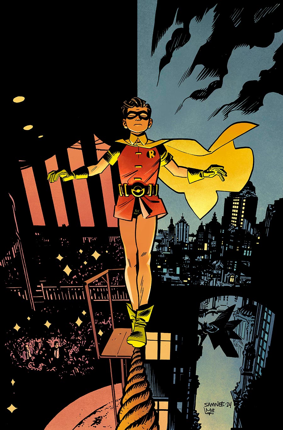 Batman And Robin Year One #6 Cover A Regular Chris Samnee Cover (DC All In)