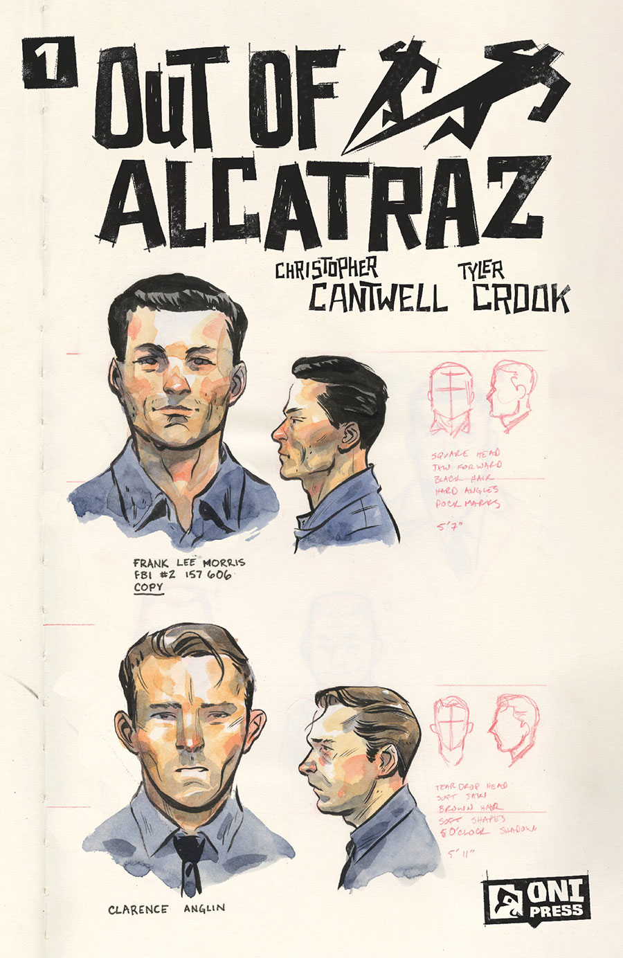 Out Of Alcatraz #1 Cover D Incentive Tyler Crook Sketchbook Variant Cover