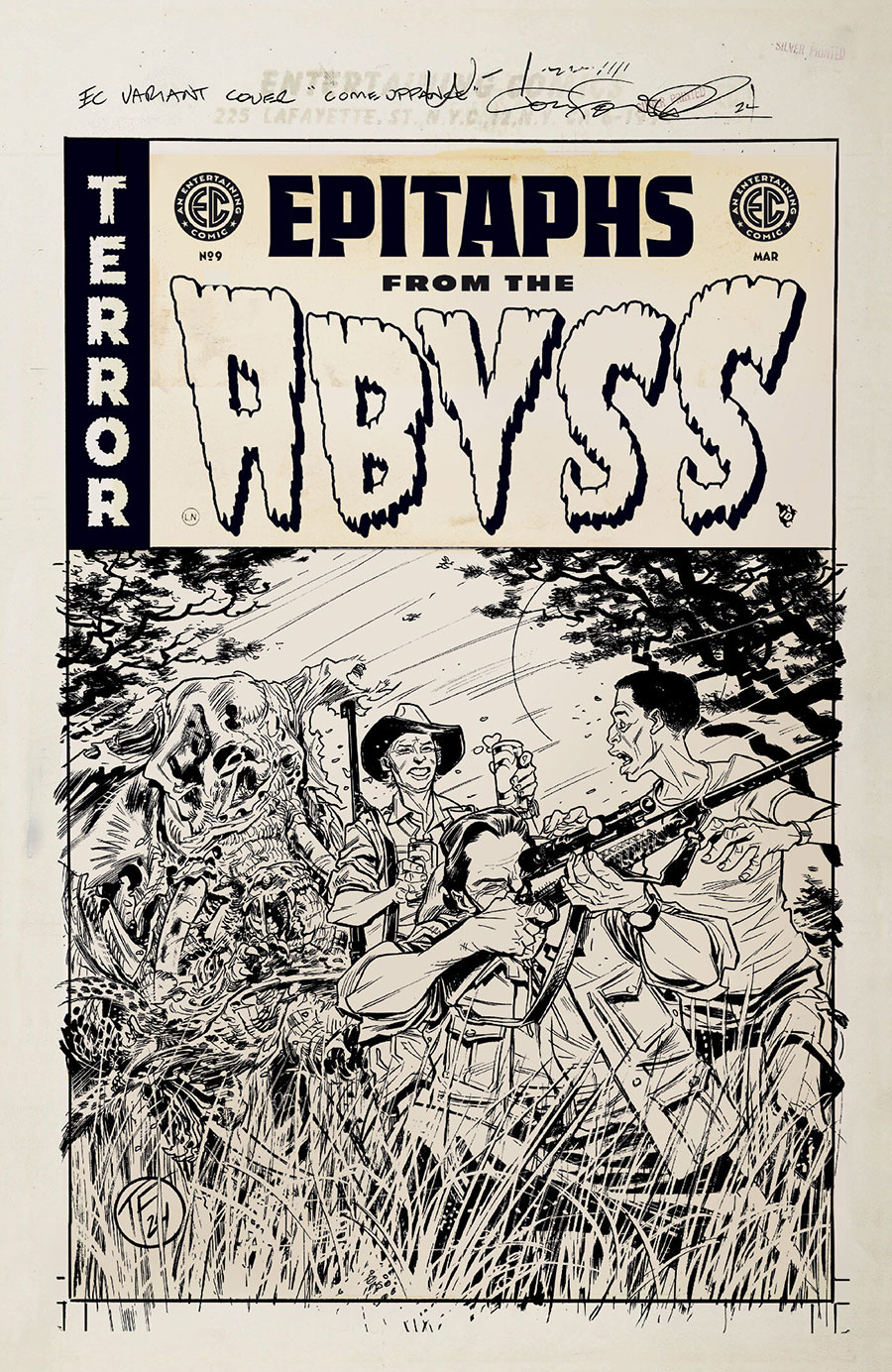 Epitaphs From The Abyss #9 Cover D Incentive Tom Fowler Black & White Artist Edition Cover (EC Comics)