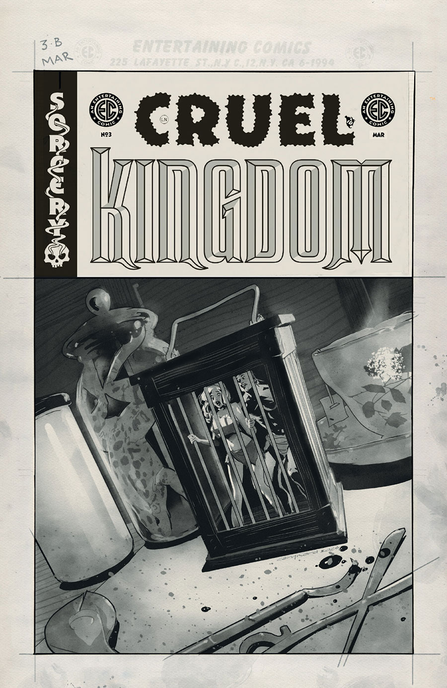 Cruel Kingdom #3 Cover D Incentive Cary Nord Black & White Artist Edition Cover (EC Comics)