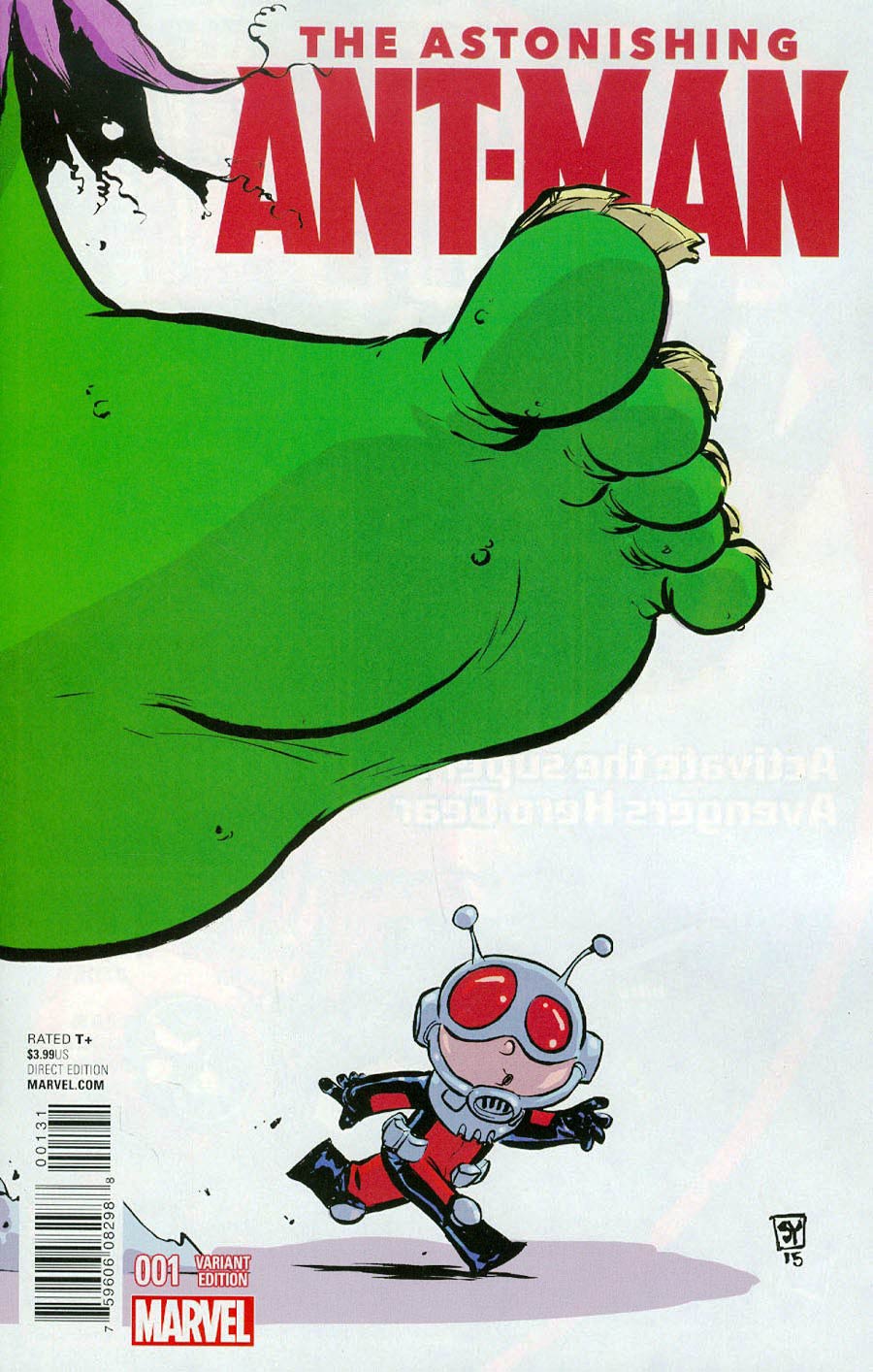 Astonishing Ant-Man #1 Cover H Variant Skottie Young Baby Cover Signed by Skottie Young (With CoA)