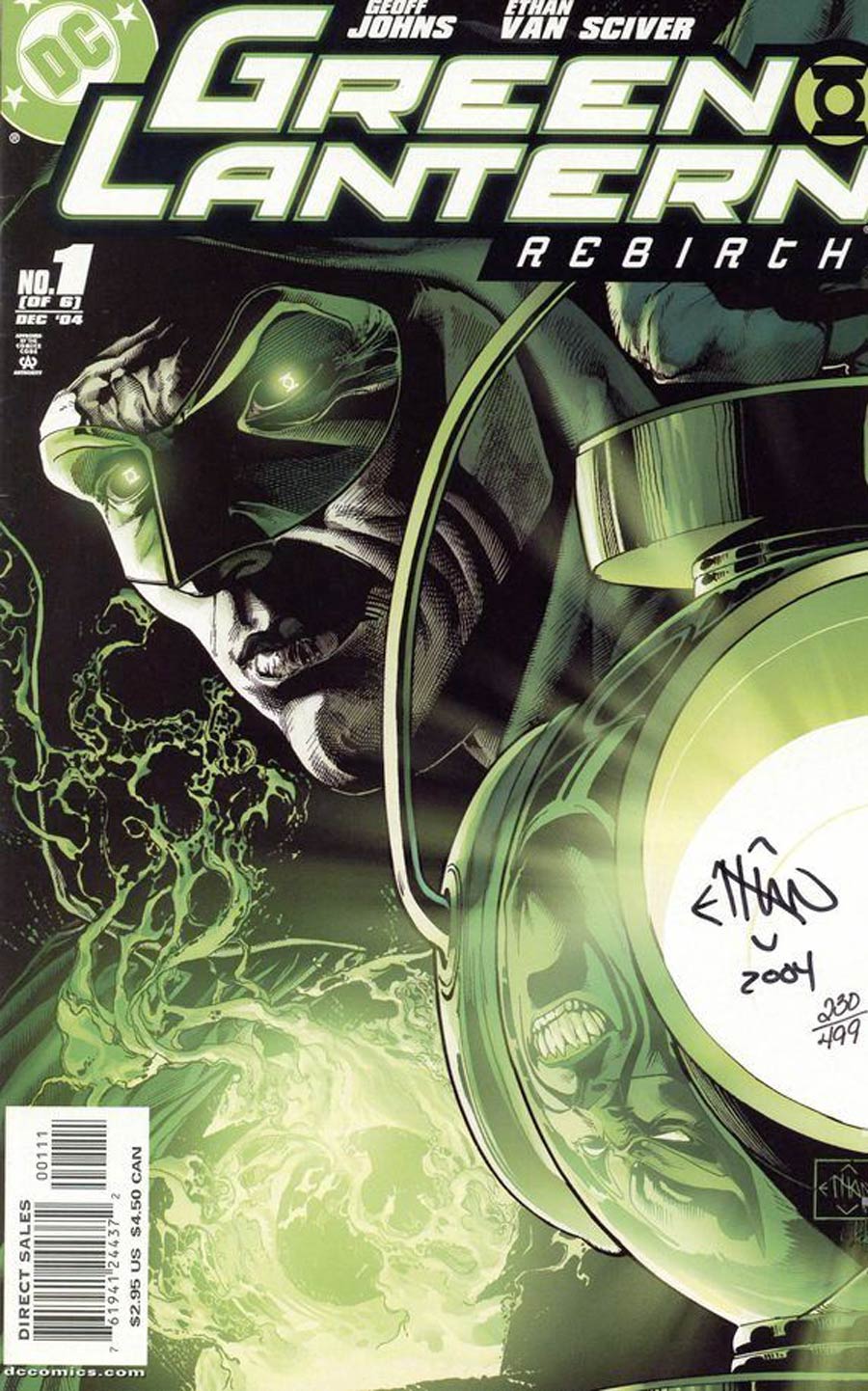 Green Lantern Rebirth #1 Cover G DF Signed by Ethan Van Sciver (With CoA) 