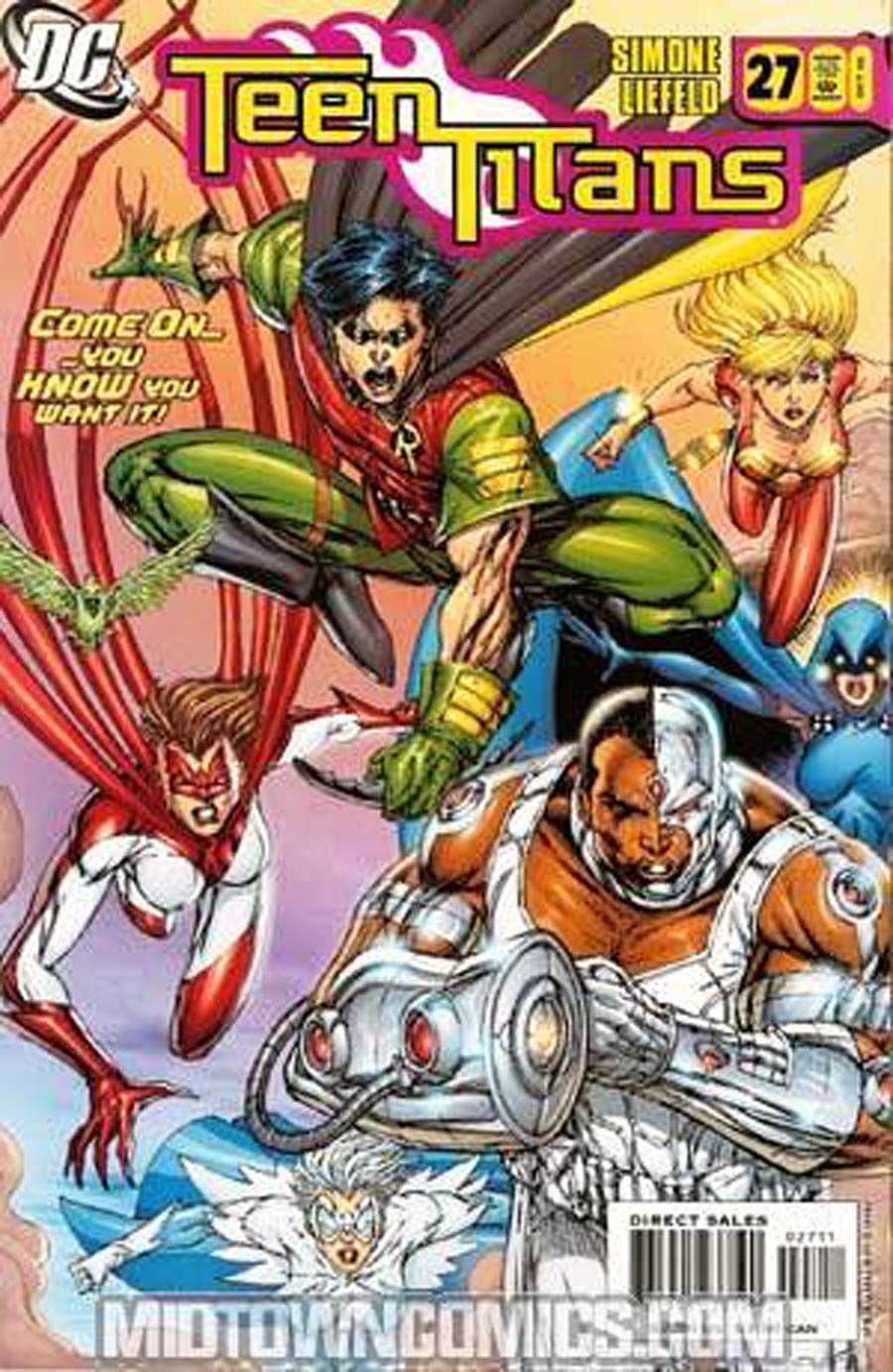 Teen Titans Vol 3 #27 Cover C Signed by Rob Liefeld (No CoA)