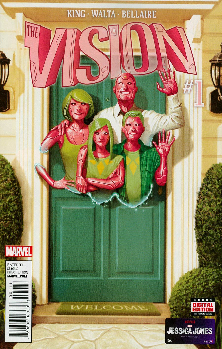 Vision Vol 2 #1 Cover E Regular Michael Del Mundo Cover Signed by Tom King (With CoA)