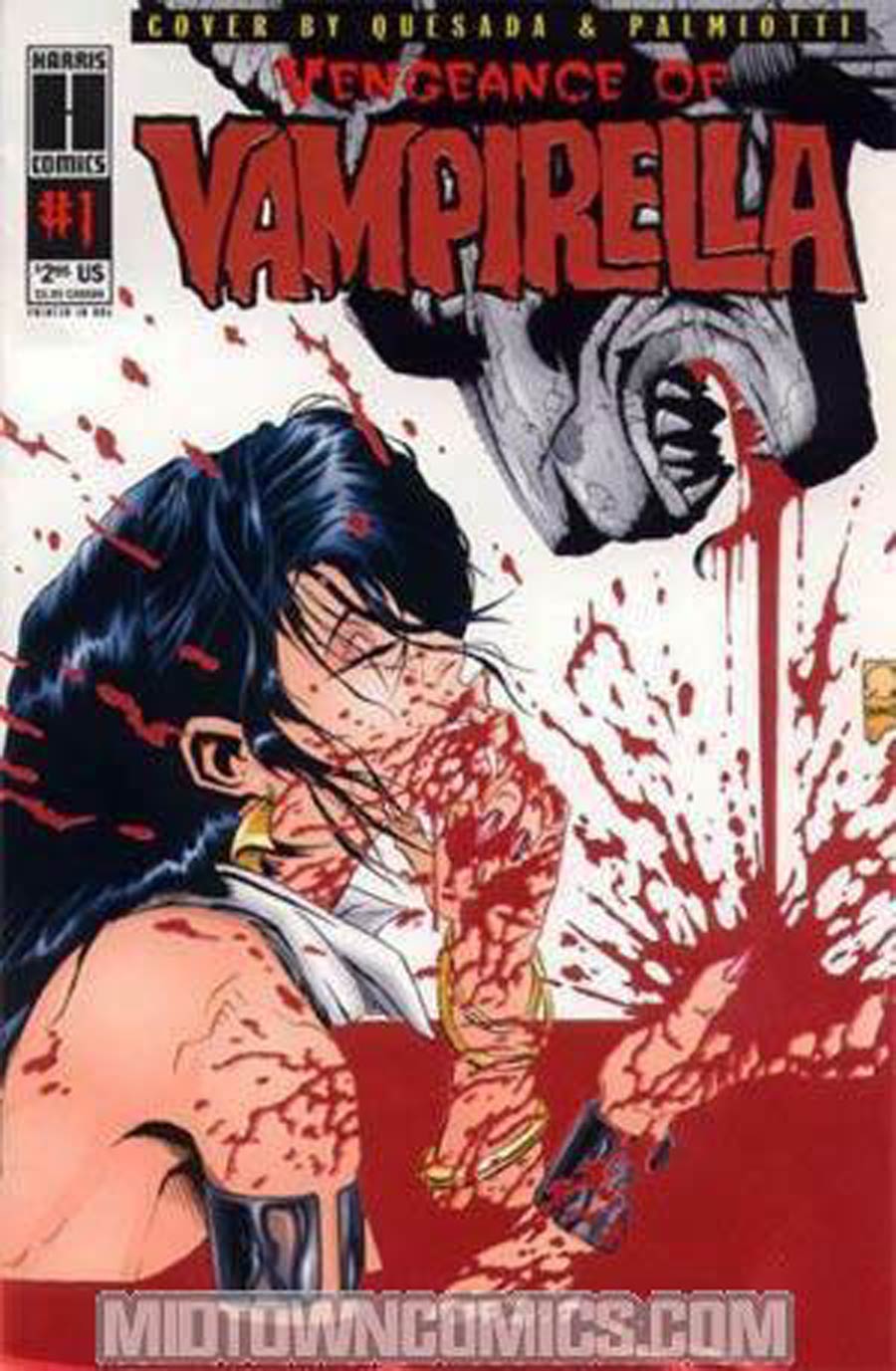 Vengeance of Vampirella #1 Cover F 1st ptg Bloodfoil Wrapparound Cover Signed by Mark Friedman and Buzz (Artist) (No CoA)