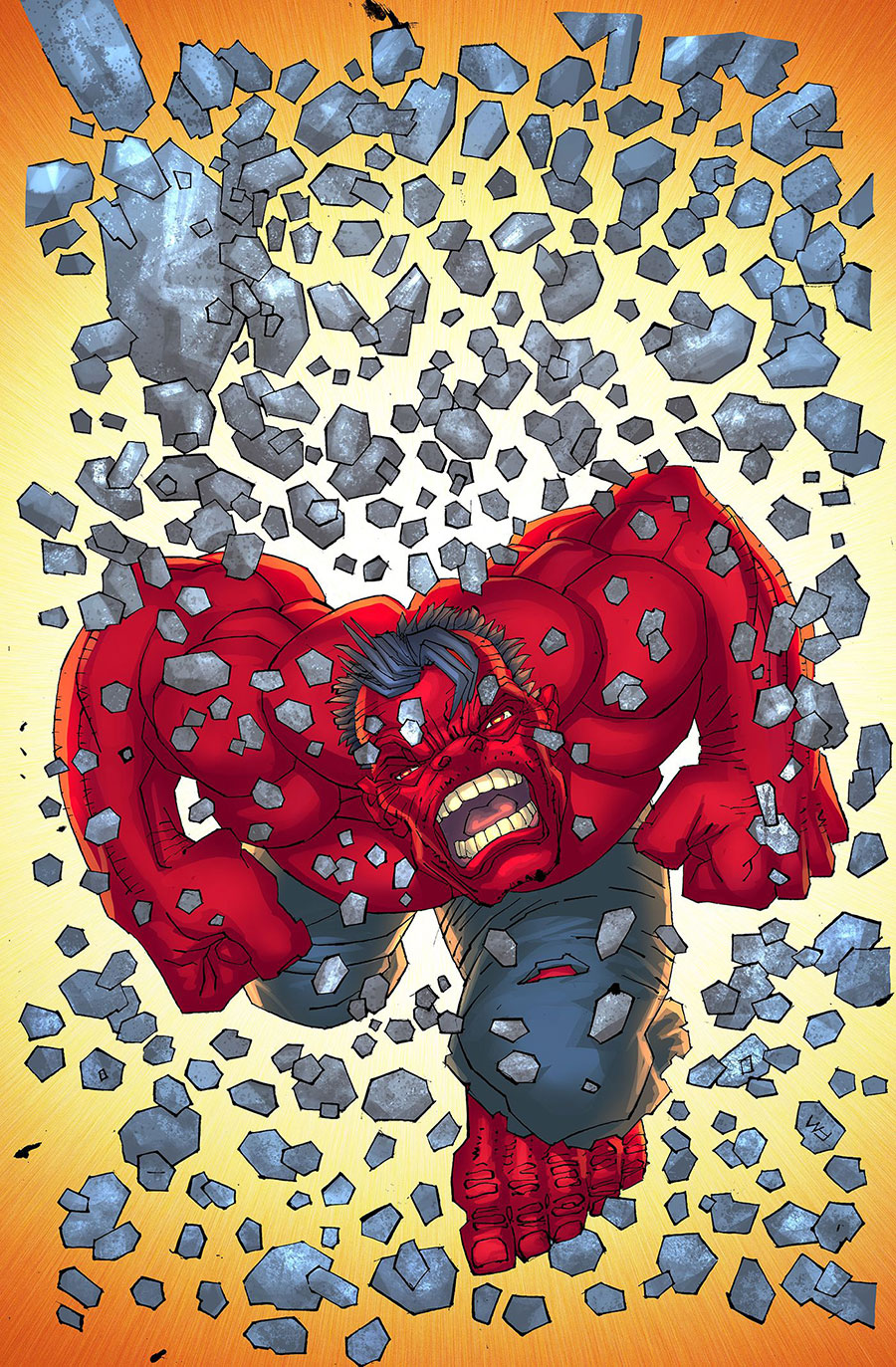 Red Hulk #1 Cover L Incentive Frank Miller Virgin Cover (One World Under Doom Tie-In)