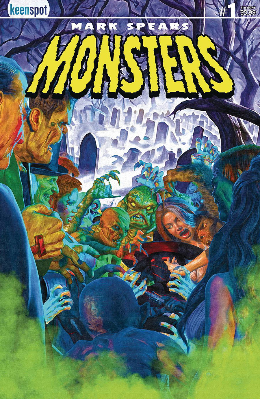 Mark Spears Monsters #1 Cover O 4th Ptg A Mark Spears Graveyard Variant Cover