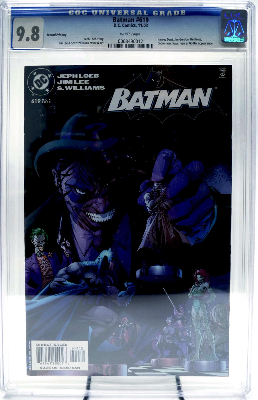 Batman #619 Cover J 2nd Ptg Variant Riddler Cover CGC 9.8