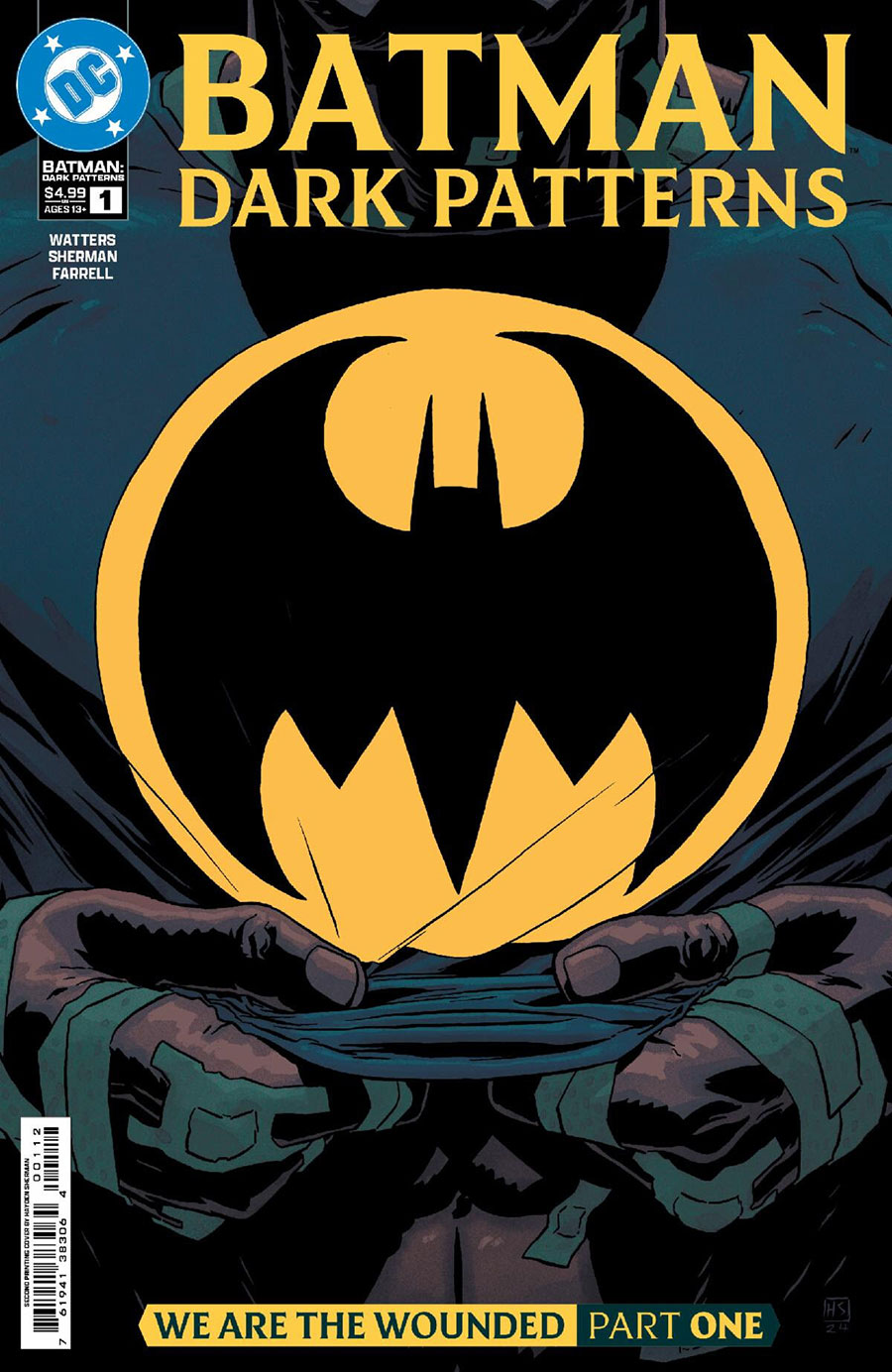 Batman Dark Patterns #1 Cover D 2nd Ptg Hayden Sherman Recolored Variant Cover