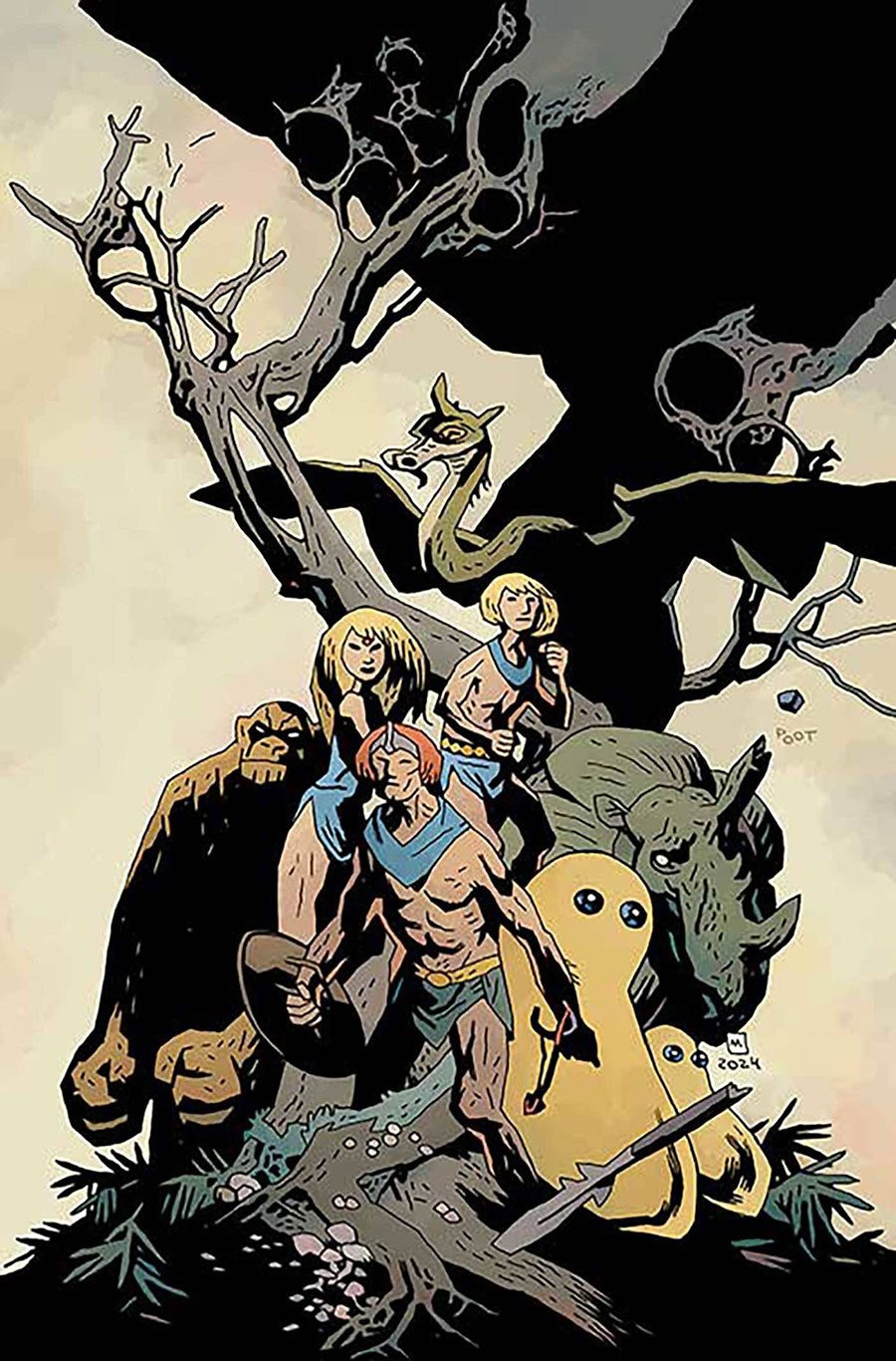 Herculoids #1 Cover Z-G Incentive Mike Mignola Foil Virgin Cover