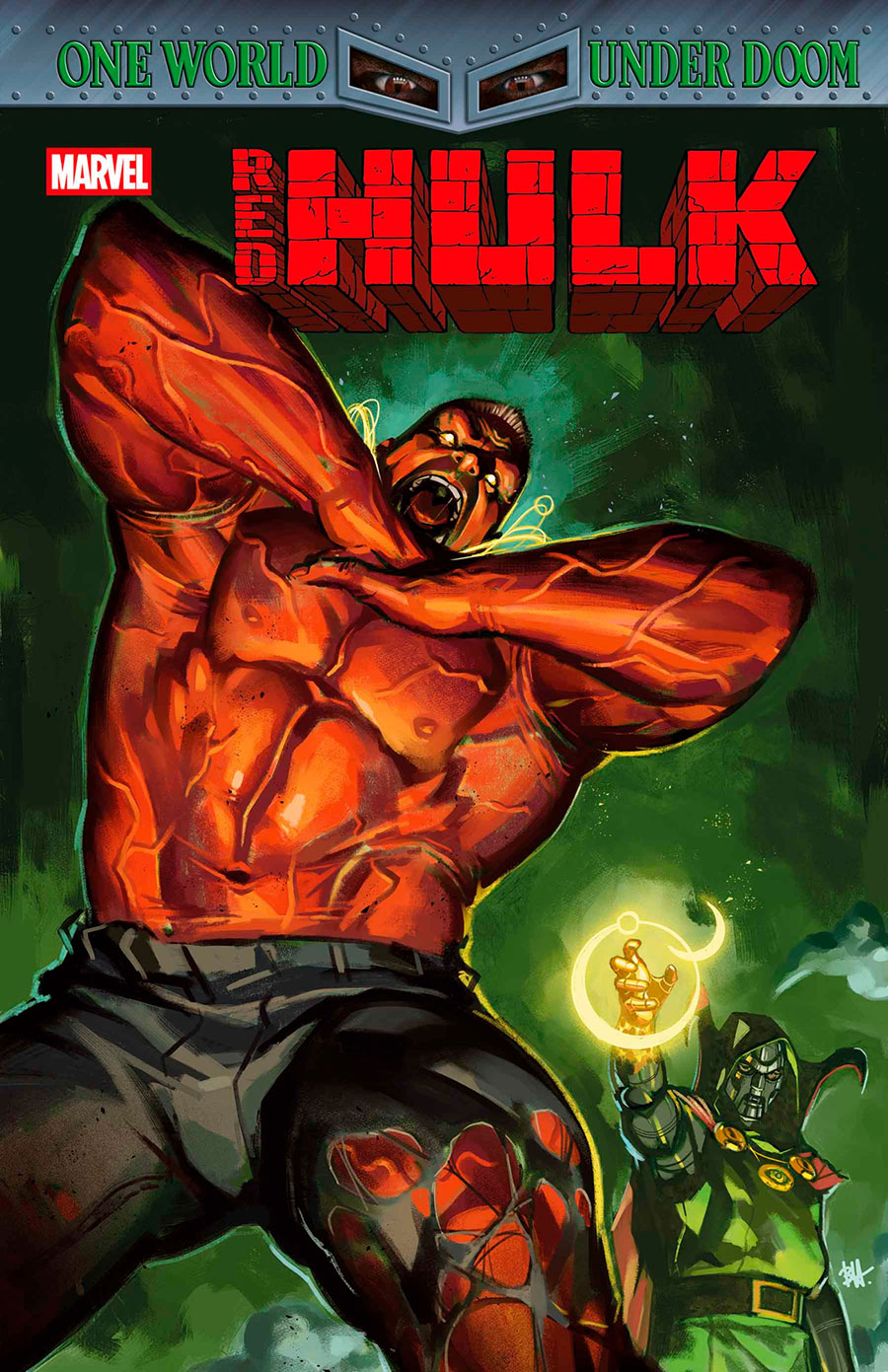 Red Hulk #3 Cover B Variant Ben Harvey Cover (One World Under Doom Tie-In)