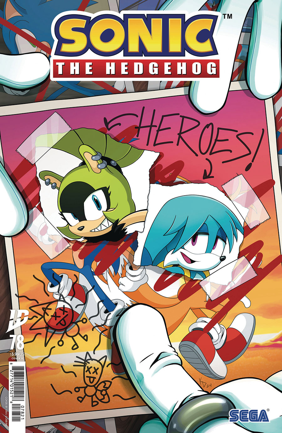 Sonic The Hedgehog Vol 3 #78 Cover B Variant Kris Dobbins Cover