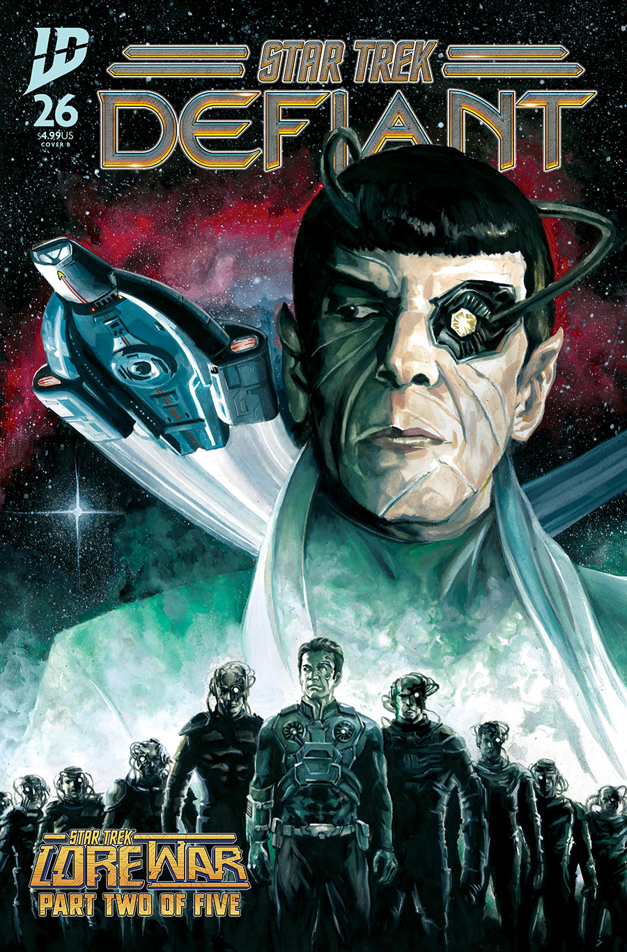 Star Trek Defiant #26 Cover B Variant JK Woodward Cover (Lore War Part 2)