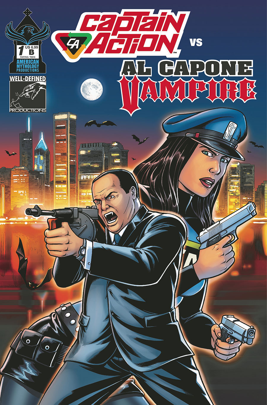 CAPTAIN ACTION VS AL CAPONE VAMPIRE #1 CVR B BROTHERS FRAIM