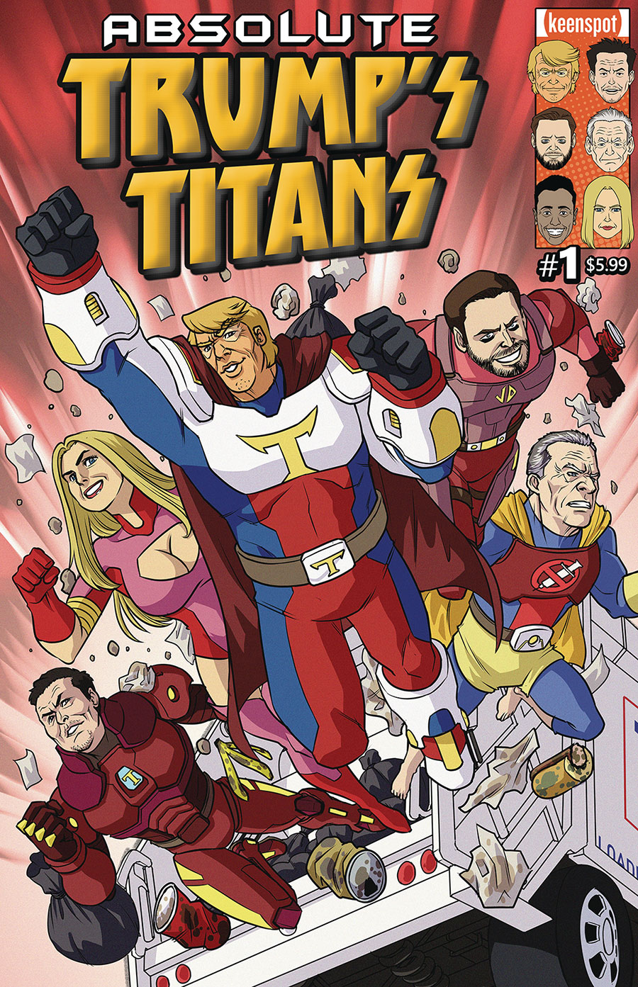 Absolute Trumps Titans #1 Cover B Variant Shawn Remulac Garbage People Cover