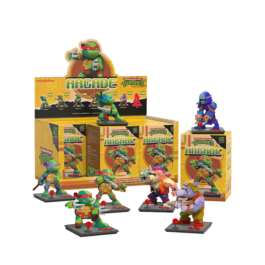 Arcade Teenage Mutant Ninja Turtles Figure Blind Mystery Box 6-Piece Display