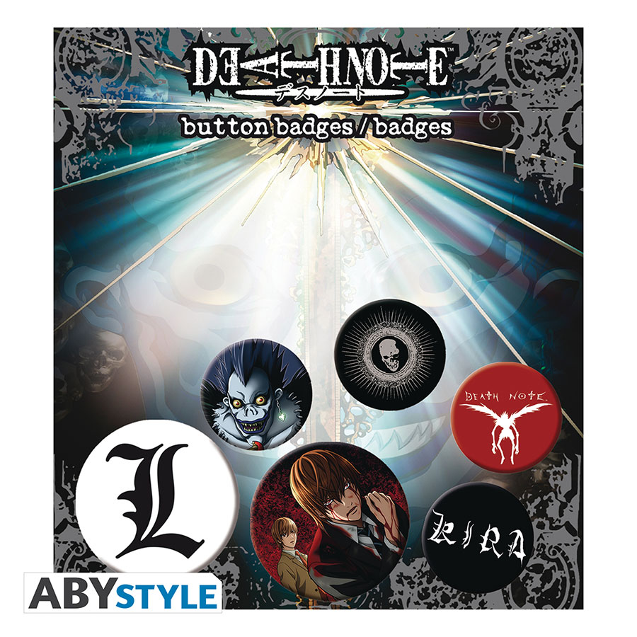 DEATH NOTE 6PC BADGE PACK (C: 1-1-2)