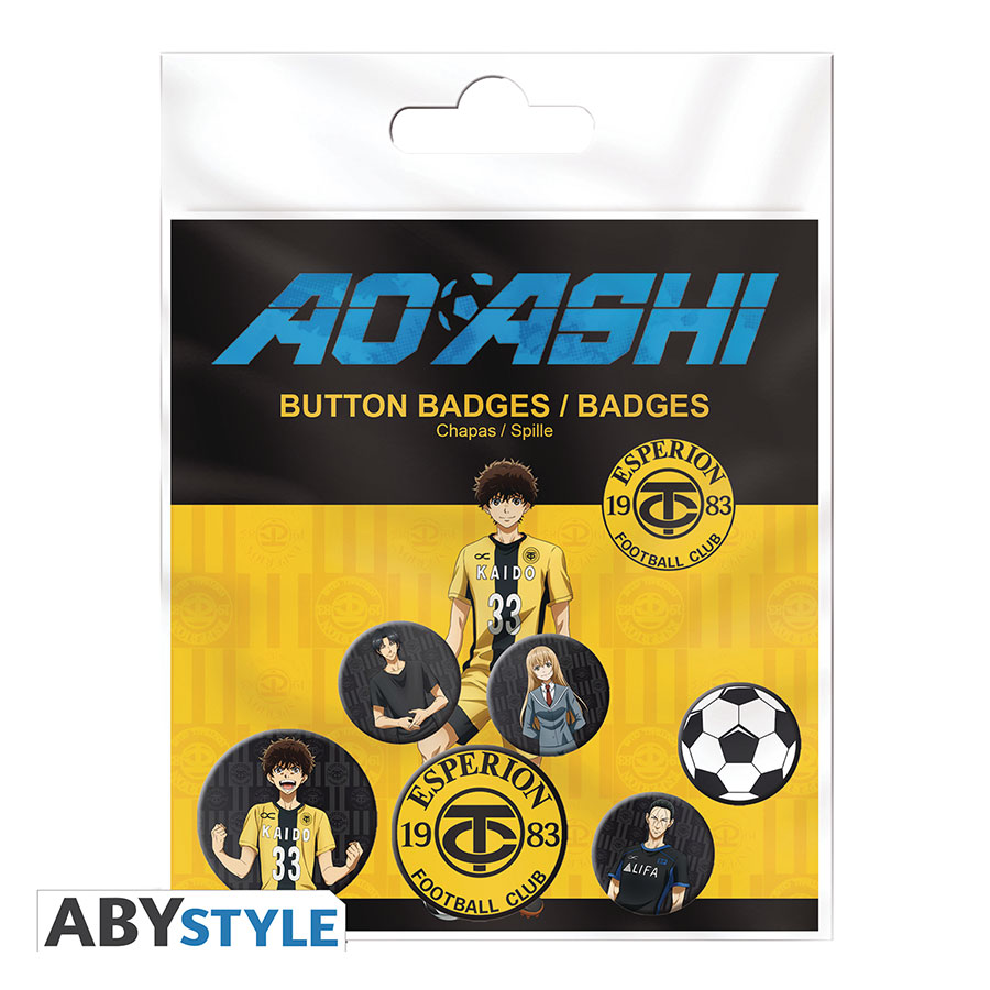 AO ASHI CHARACTERS 6PC BADGE PACK (C: 1-1-2)