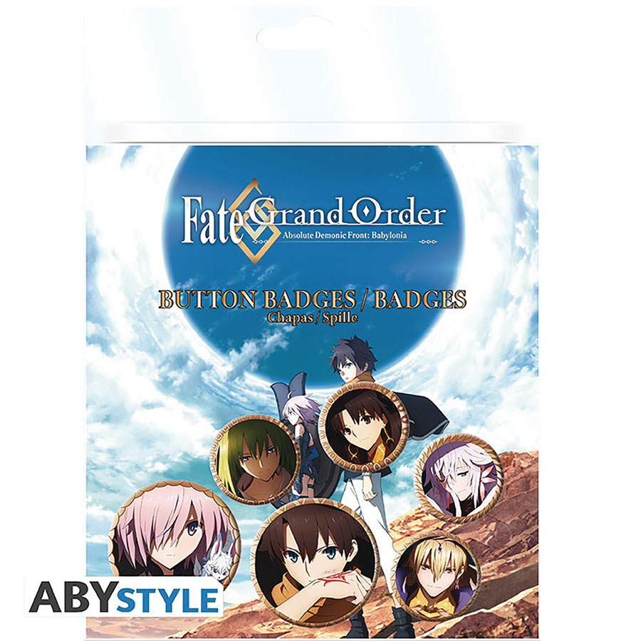 FATE GRAND ORDER BABYLONIA 6PC BADGE PACK (C: 1-1-2)