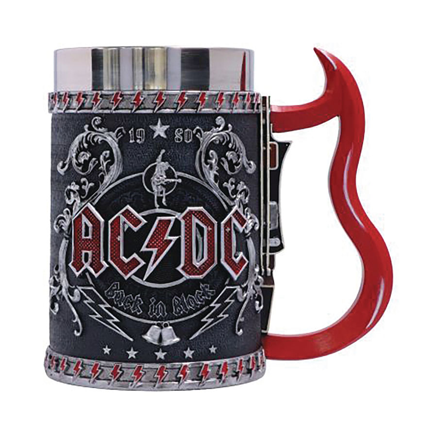 ACDC BACK IN BLACK TANKARD 6.3IN (C: 1-1-2)