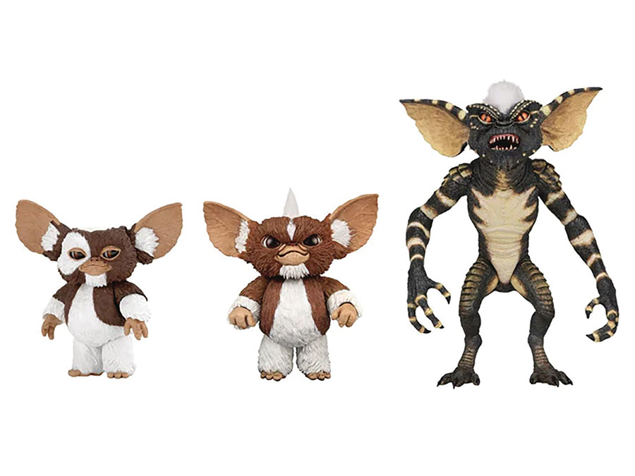 GREMLINS 40TH ANN EVOLUTION OF A GREMLIN 3PC 7IN AF BOX SET