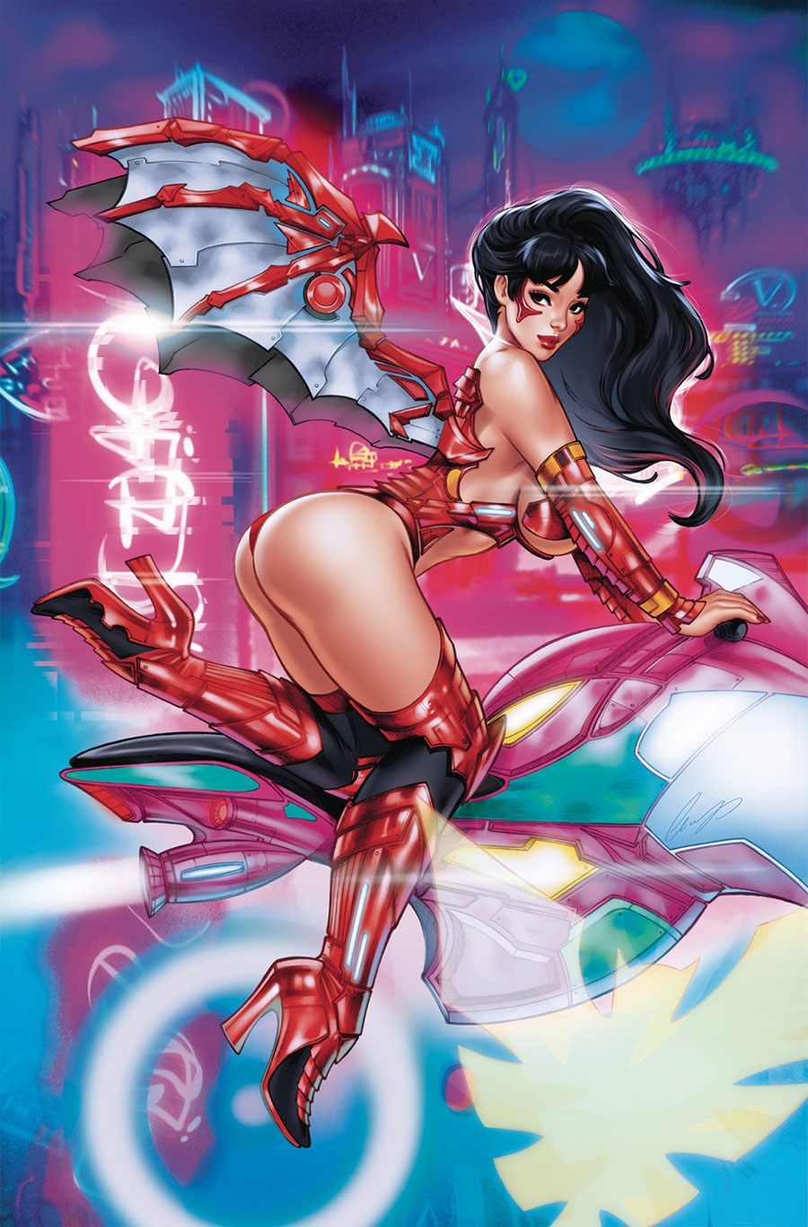 Vampirella Vol 9 #2 Cover Q Incentive Elias Chatzoudis Foil Virgin Cover