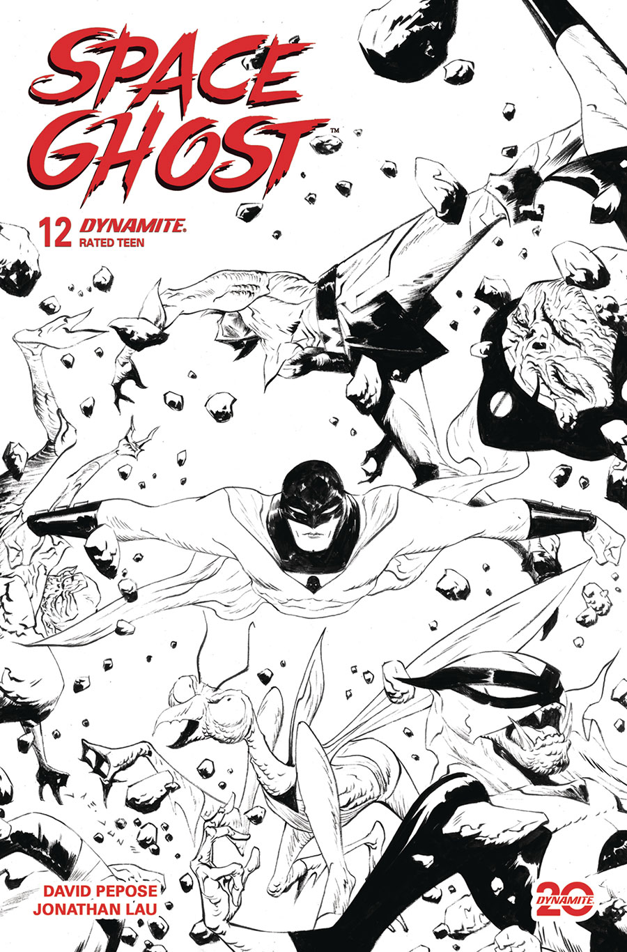 Space Ghost Vol 4 #12 Cover H Incentive Jae Lee Line Art Cover